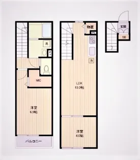 アーバンパーク宮前平 EAST【2階】の間取り