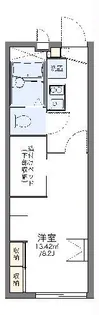 レオパレスエクシード塩浜【2階】の間取り