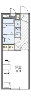 レオパレス萩【1階】の間取り