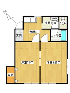 フレンドパーク【2階】の間取り