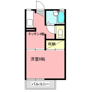 ラークグリーン(生活保護受給対応物件)【1階】の間取り