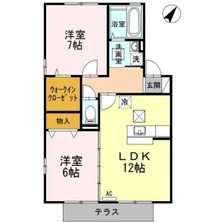 アメニティ葵 B棟【1階】の間取り