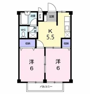 リバーサイドビラIII【2階】の間取り