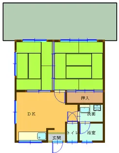ルポール河内【1階】の間取り