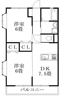 コーポT&Y【1階】の間取り