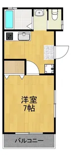 神奈川県川崎市中原区木月1【アパート】の間取り