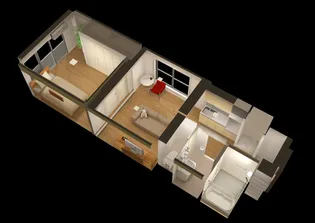 盛ハイツ【4階】の間取り