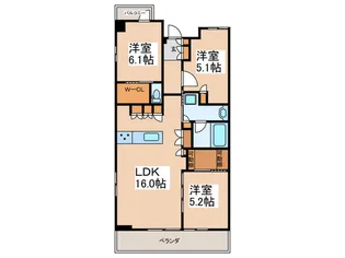 ドレッセ横浜十日市場レジデンス【1階】の間取り