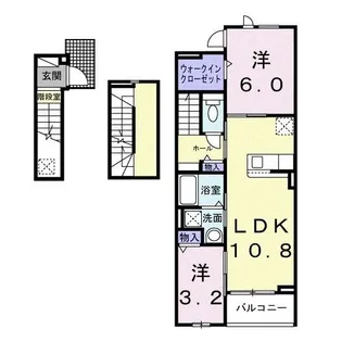 ヒカルサ豊橋牟呂水神【3階】の間取り
