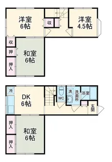 神奈川県横須賀市久比里2【一戸建】の間取り