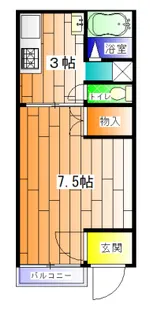 ウェルピアヤマサキ【1階】の間取り