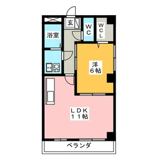 グランデージ北島【1階】の間取り