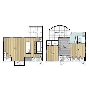 千葉県富津市竹岡【一戸建】の間取り