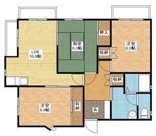 コーポ圭【3階】の間取り