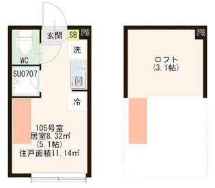 ハーモニーテラス上板橋II【1階】の間取り