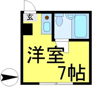 レジデンスカープ新小岩【1階】の間取り