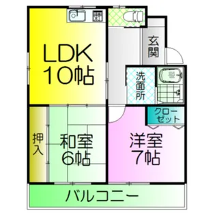 たくわ壱番館【4階】の間取り
