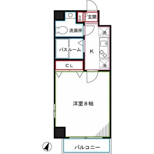 東京都新宿区西落合1【マンション】の間取り