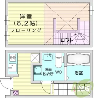 1Kの間取り画像
