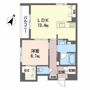 シャーメゾンポポ【2階】の間取り