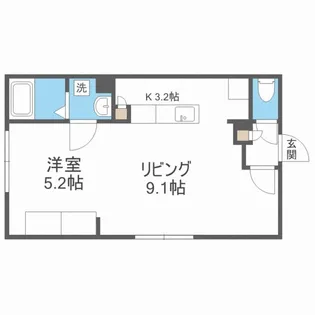 M-STAGE北9条【4階】の間取り