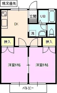 フォースアベニュー和田【2階】の間取り