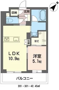 竹水苑【3階】の間取り