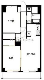 レジデンスミヤビ【2階】の間取り