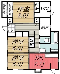 千葉県千葉市中央区今井3【マンション】の間取り