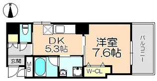 大阪府大阪市北区東天満1【マンション】の間取り