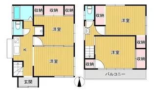 東京都葛飾区細田1【一戸建】の間取り
