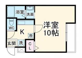 EN西ノ京二条【3階】の間取り