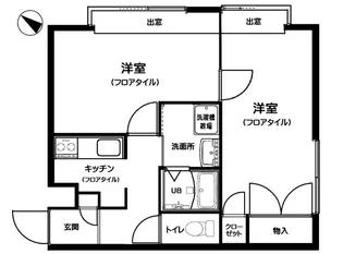 パラシオン椎名町【2階】の間取り