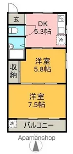 エポック 城【2階】の間取り