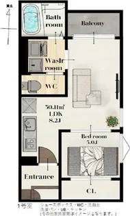 REGALEST薬師堂駅【2階】の間取り
