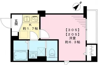 MTレジデンス早稲田【3階】の間取り