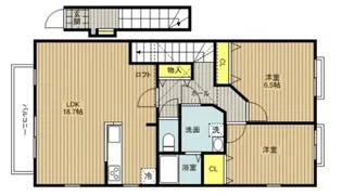アクアB棟【2階】の間取り
