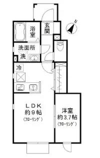Regalo長者丸 レガロ長者丸【1階】の間取り