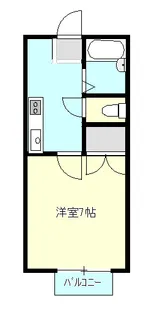 ロイヤルハイツB棟【2階】の間取り