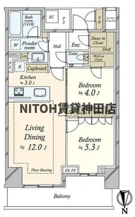 ベイズタワー&ガーデン【13階】の間取り