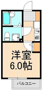 アーベインテラス千住緑町B棟【2階】の間取り