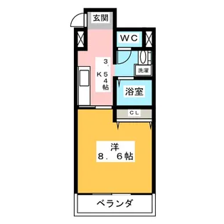 グレースハイツ新栄【2階】の間取り
