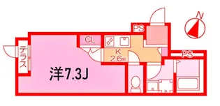 Vivaletta 横浜【1階】の間取り