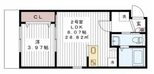 千葉県松戸市岩瀬【アパート】の間取り