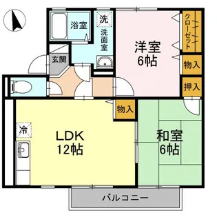 SUNリベルテ A棟【2階】の間取り