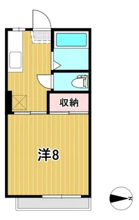 クレールハウス【2階】の間取り