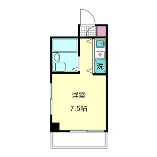 東京都中野区東中野5【マンション】の間取り
