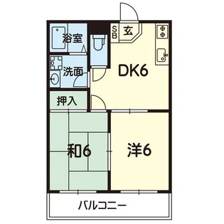 エムズヒルB【3階】の間取り