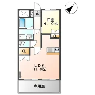 ロイヤルハイツ【1階】の間取り
