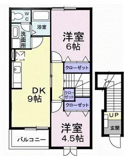 ベルソー A【2階】の間取り